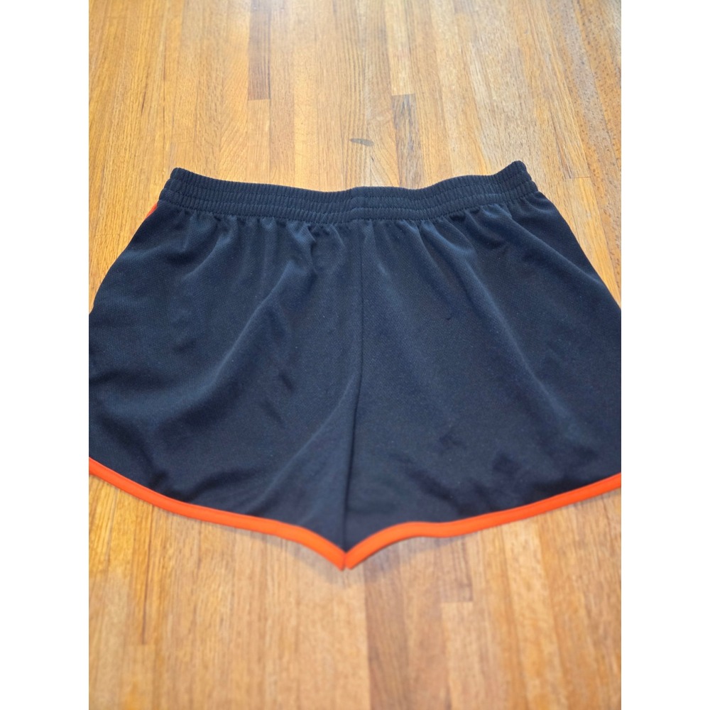 Activewear by Jennifer Lauren Women LG Black Orange Zebra Mesh Running Shorts - Picture 7 of 7